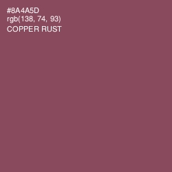 #8A4A5D - Copper Rust Color Image